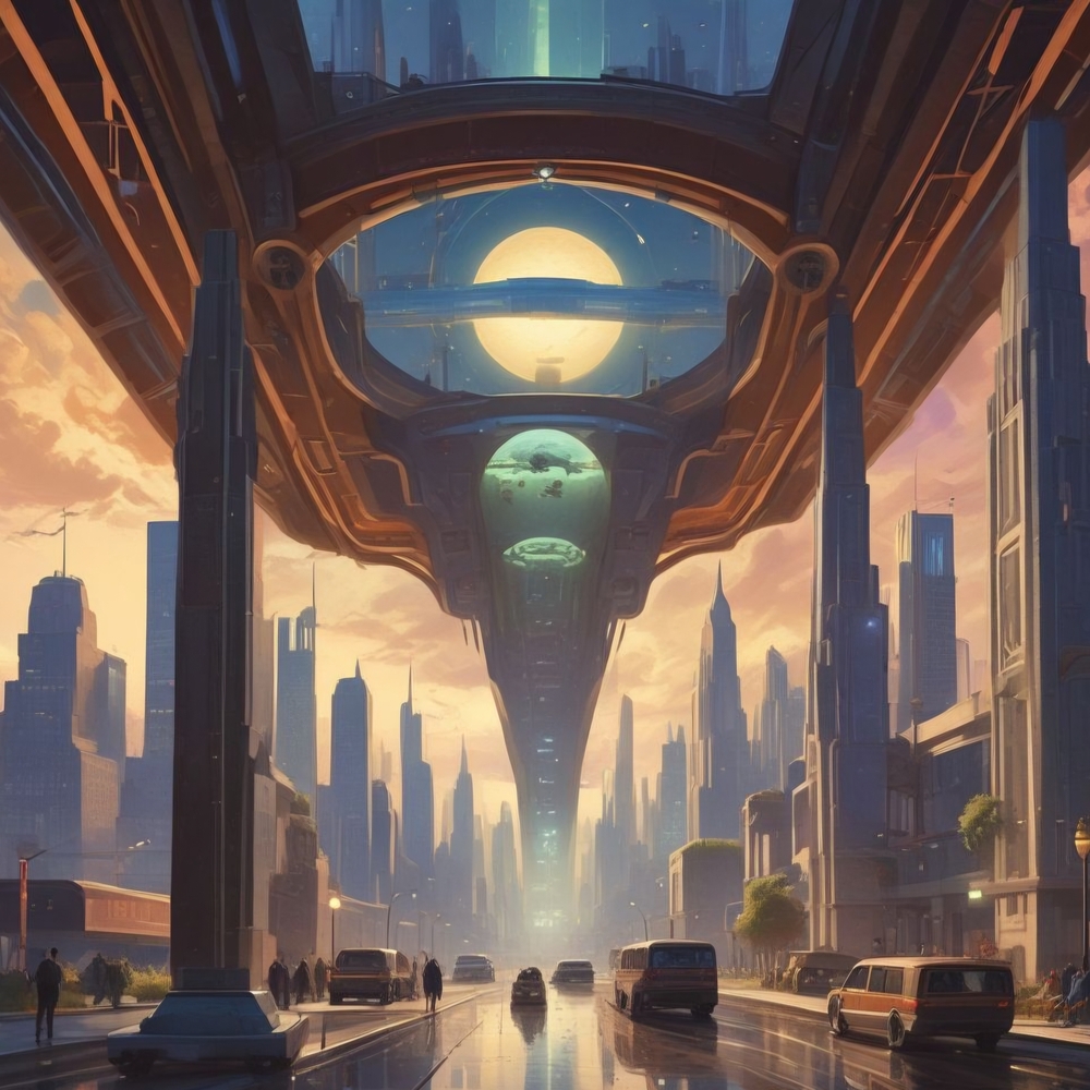 Urban Dreamscape Art Print 8x10